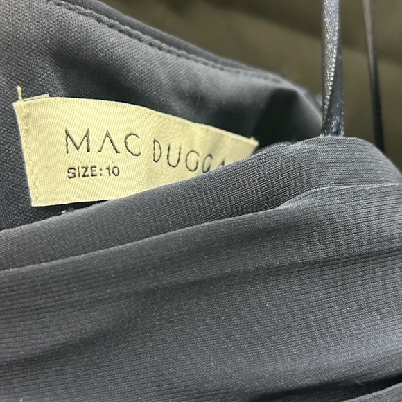 Mac Duggal 12231 NWOT BEADED CUFF DROP SHOULDER FAUX WRAP GOWN - Picture 9 of 10